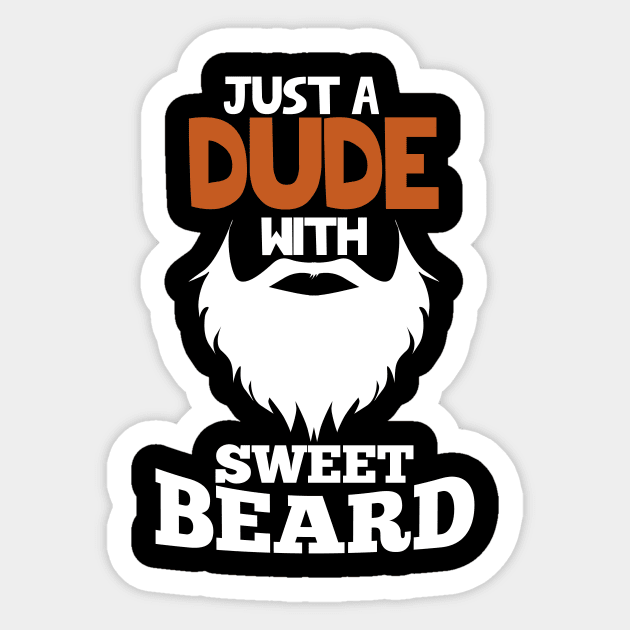 Dude with Beard Sticker by Imutobi